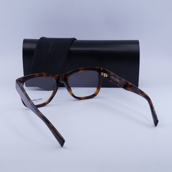 Saint Laurent SL677 003 Square Eyeglasses 54mm – Havana - Picture 5 of 11